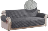 WATERPROOF COTTON QUILTED SOFA COVER - SOFA RUNNERS (Grey)