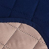 WATERPROOF COTTON QUILTED SOFA COVER - SOFA RUNNERS (Blue)